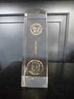 RARE Coin Lucite Paperweight Tower Monument 6.5" Tall 3 Bicentennial Coins  — photo 2