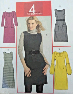 Vintage 2007 McCall's M5464 Kleid Schnittmuster Gr. 12-14-16-18 UNCUT