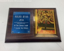 Framed Nolan Ryan Baseball Card Plaque