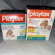 VTG Playtex 4oz And 8 Oz Disposable Bottle Plastic Liner Rolls