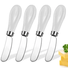4 Pack Butter Knife Butter Spreader Knife, Stainless Steel Butter Knife with ...