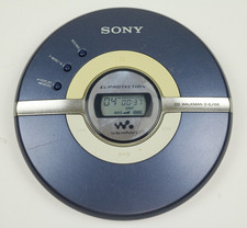 Sony Walkman D-EJ100 Portable Blue CD Player