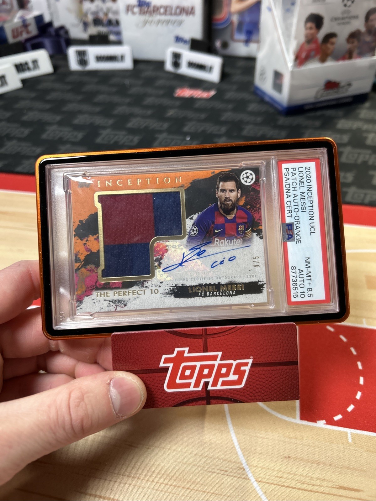 Lionel Messi /5 Patch Auto Topps Inception 2020/21