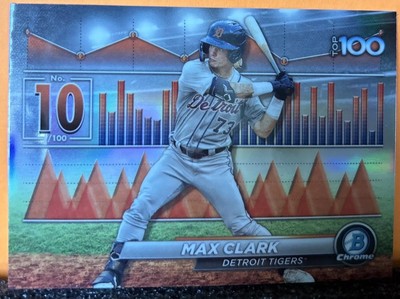 MAX CLARK 2024 Topps Bowman Scouts  Top 100 BTP-10 Detroit Tigers @ #10