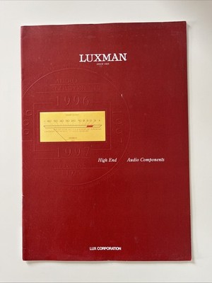 Luxmann High Audio Components 1996-1997 Prospekt HiFi Vintage High End Kein Accu