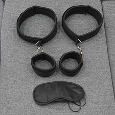 Restraint Handcuffs Ankle Cuffs Wrist Thigh Cuffs Open Leg Bondage Straps BDSM