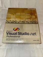 NEW Vintage Microsoft Visual Studio.NET Professional Software suite Version 2002