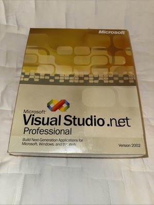 NEW Vintage Microsoft Visual Studio.NET Professional Software suite Version 2002