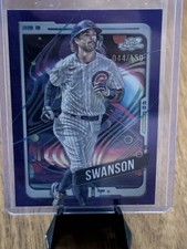 2024 Topps Cosmic Chrome - Dansby Swanson #73 Purple Nebula Refractor /150