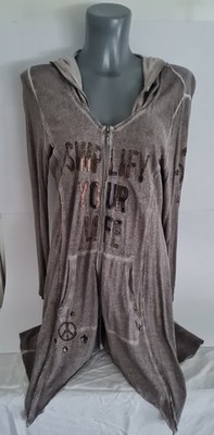 dünne Jacke damen Größe 40 Tredy Applikationen Strickjacke Alternative Frühling