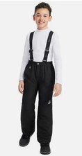 Gerry Youth Snow Pants Boys Size M- 10/12 Removable Suspenders Black NEW 