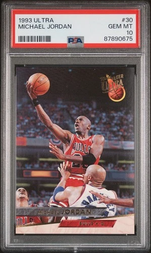 1993 Ultra Basketball Card #30 Michael Jordan PSA 10 Gem Mint