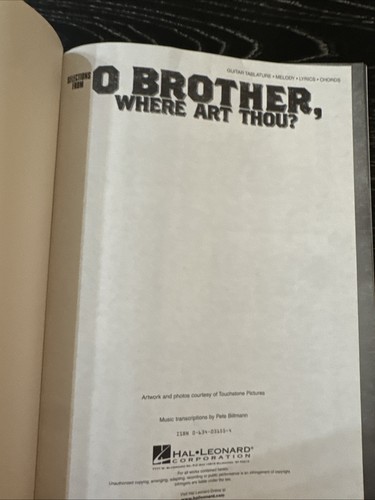 Selections From O Brother, Where Art Thou? Songbook, Hal Leonard, 10 Songs PO-LN - Picture 3 of 7
