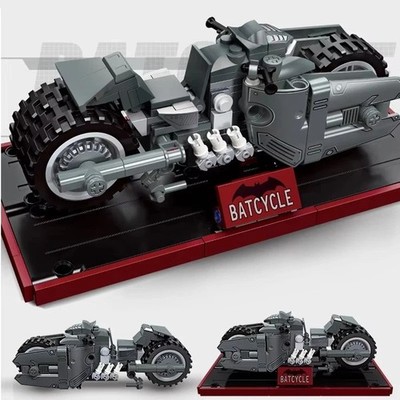 MOC Batmobile Motorcycle Building Block Model Kit Toy Gift