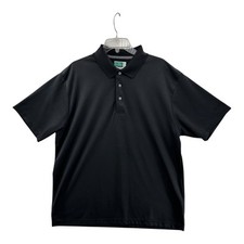 Ben Hogan Performance Polo Shirt PowerAir Moisture Wicking Black XL