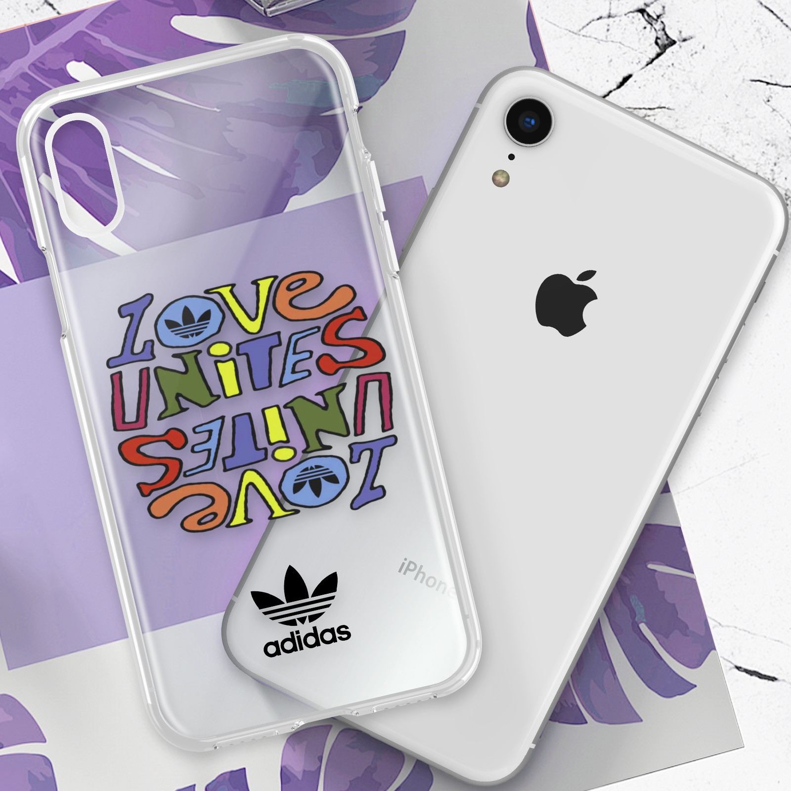 Coque silicone iPhone XR Pride évite les rayures protection transparente