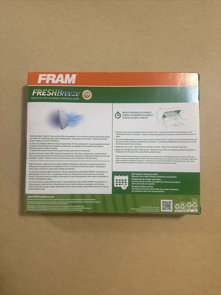 FRAM CF10361 Fresh Breeze Cabin Air Filter Chevy Pontiac Cobalt Ion HHR Foto 2 de 2