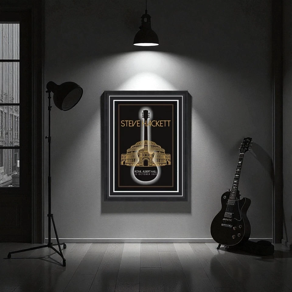 Steve Hackett Genesis SIGNED Limited Poster in Handmade Display & COA Autograph - Image 2 of 4