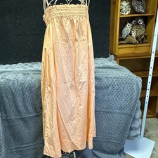 Pistola Los Angeles Farrah Smock Dress Womens XL Melon Sherbet NWT Adjustable