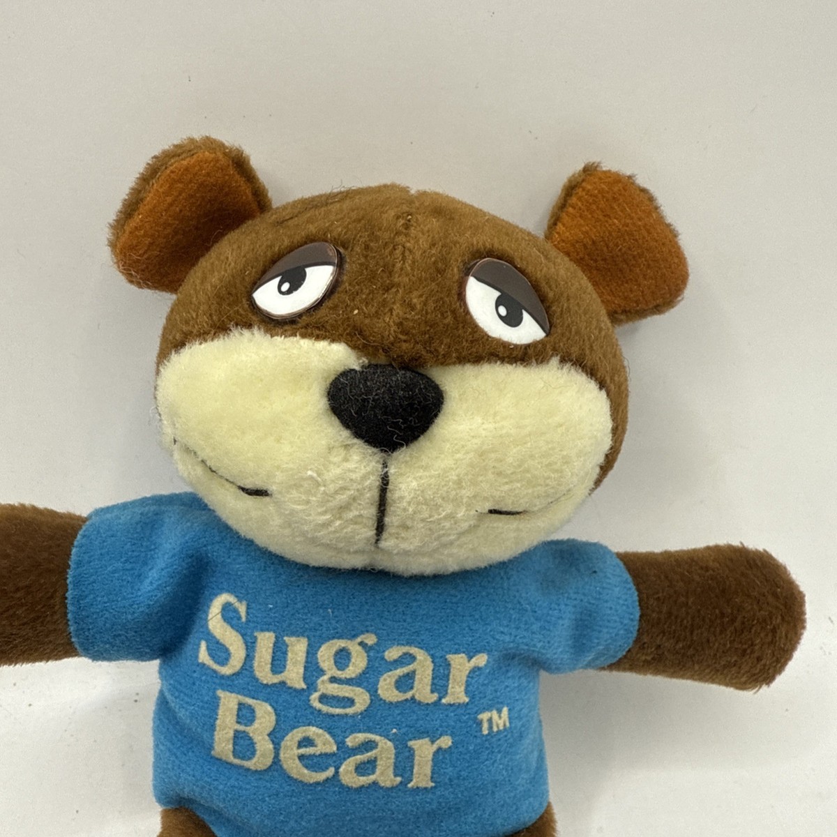 Vintage 1988 Sugar Bear Plush Stuffed Toy Golden Crisp Cereal 7