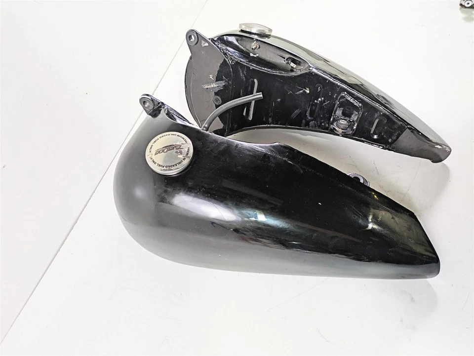 Big Dog Pitbull 2002 tanque dividido gasolina combustible izquierdo y derecho limpio Foto 2 de 4