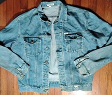 90's Vintage Guess Georges Marciano TRUCKER Jean Jacket XL Made In USA Denim