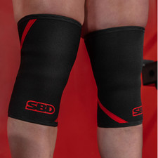 SBD Powerlifting Knee Sleeves 7mm Neoprene - Black - Medium
