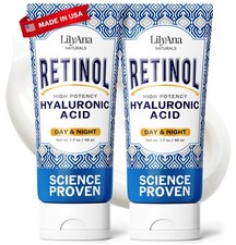 LilyAna Naturals Retinol Cream - Anti-Aging 1.7 Fl Oz Pack of 2 , Tube
