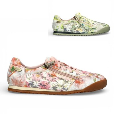 Laura Vita Damen Tivanao-05 Floral Zip Schnürschuhe Sneaker Mode Schuhe