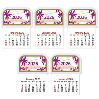 5 Pcs 2026 Mini Stick on Calendar Peel and Stick Calendar Small Wall Calendar...
