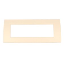 Placca Plastica Quadrata MBL 7 Moduli Posti Compatibile Bticino Living, 3 Colori