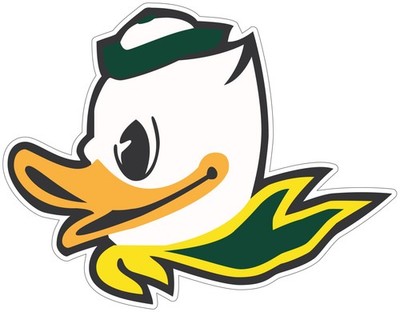 Oregon Ducks - Die Cut Laminated Vinyl Sticker All Weather Safe 2''-15''