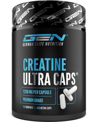GEN GERMAN ELITE NUTRITION Creatine Ultra Caps  - 420 Kapseln | 1250 mg Creatin-