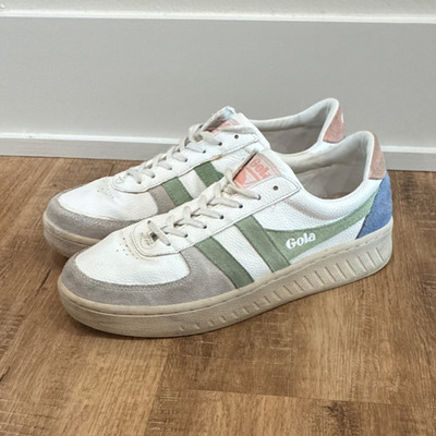 Gola White Green Grey Blue Pink Low Top Lace Up Athletic Sneakers for Men