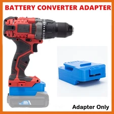 Adapter for Hart 20V Li-ion Battery Convert to For Bauer 20V Cordless Power Tool