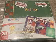 Christmas Memory Craft book Scrapping Chicks Holiday photo album w stickers New
