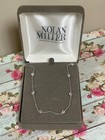 New ListingSigned Nolan Miller Petite Silver Tone Chain Small Crystals(?)