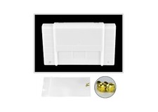 Super Nintendo SNES Solid White Game Cartridge Shell Made in USA 