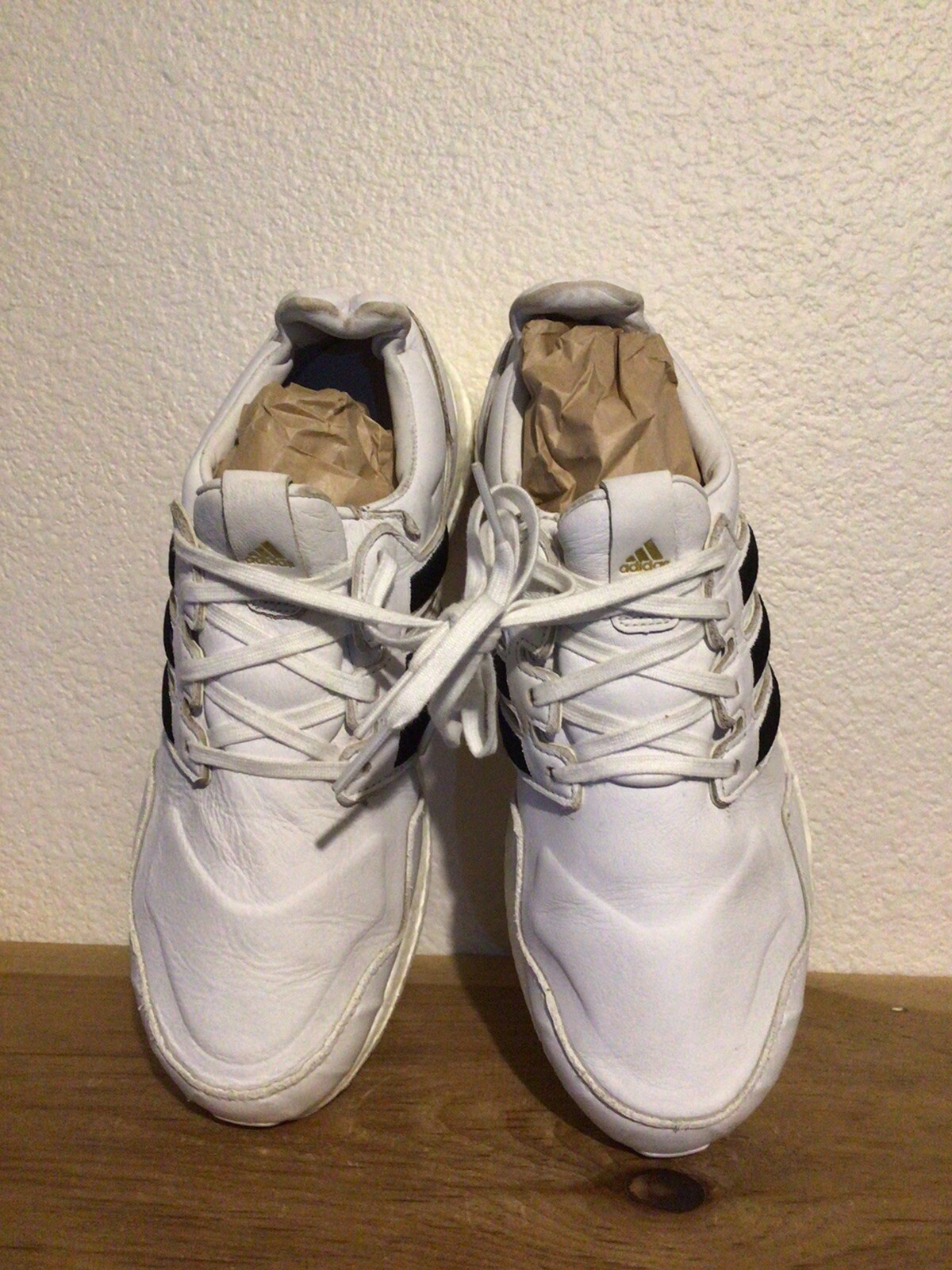 white leather ultra boost