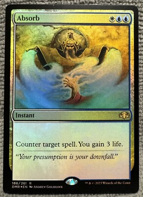 MTG Absorb 186 FOIL Dominaria Remastered Magic The Gathering Rare