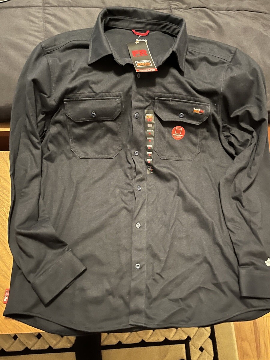 Timberland PRO FR Cotton Core Button Front Shirts. New-Size