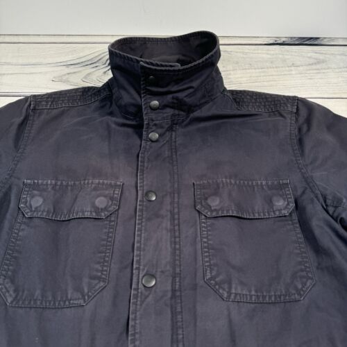Diesel Industry Men’s Military Utility Jacket Multi-Pockets Dark Navy Size M - Picture 2 of 18