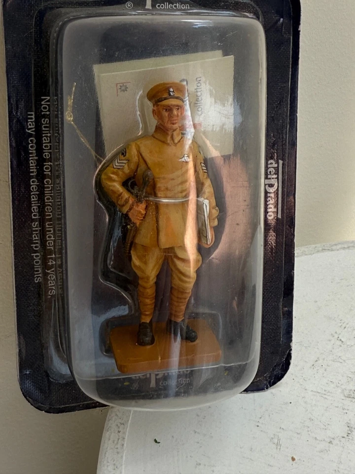 1/30 del Prado DOS [2] aviadores estadounidenses y británicos de la Primera Guerra Mundial # MW021 y MW045 figuras Foto 4 de 4