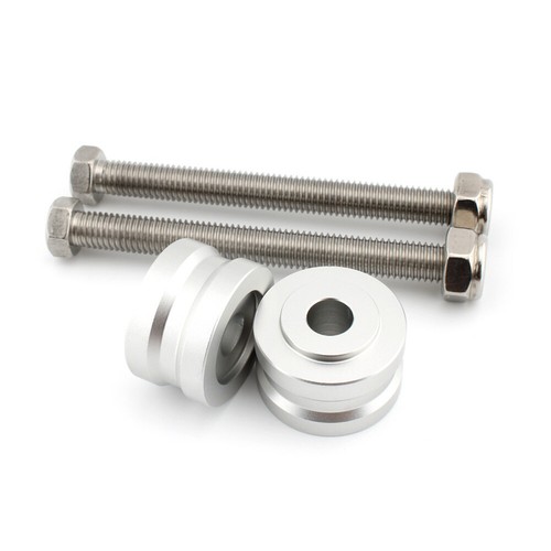 2x Handlebar Riser Up Adapters Clamp Fit Suzuki V-Strom DL1050 XT DL 1050 Silver - Picture 7 of 11