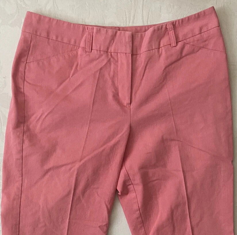 Larry Levine Rosa Denim Tiro Medio Capri Mujer Talla 6 Cintura 31 Entrepierna 27 Foto 2 de 4