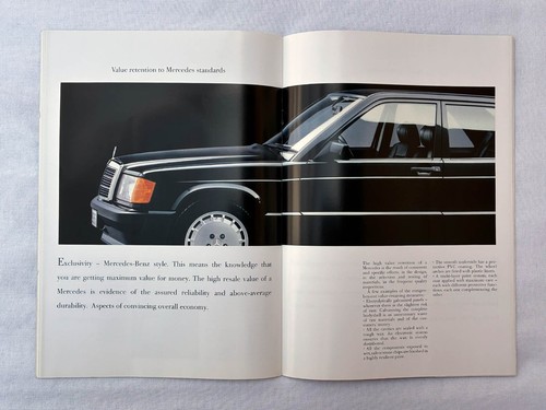 Original Mercedes-Benz 190 E 2.5-16 W201 Sales Brochure (UK Market, 1988–1993) - Picture 10 of 16