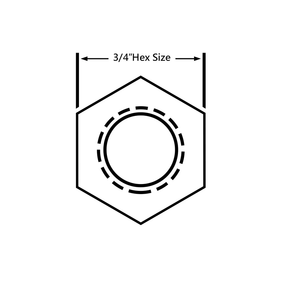 20 piezas tuercas de rueda de bellota abultadas negras 12x1,5 extremo cerrado 1,38" de alto 3/4" hexagonales Foto 3 de 4
