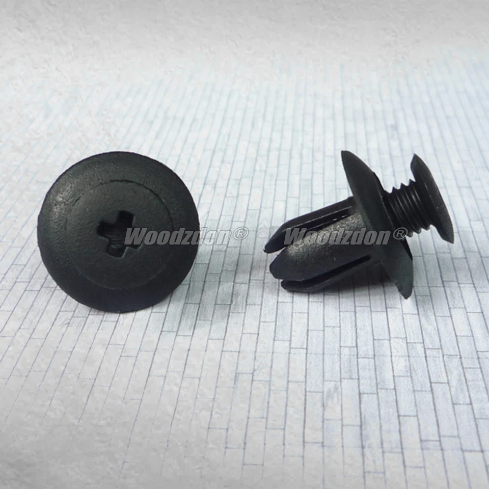 100 Push-Type Retainer Plastic Clip 8mm Hole For Mazda For Ford Fits For Hyundai Foto 4 de 4