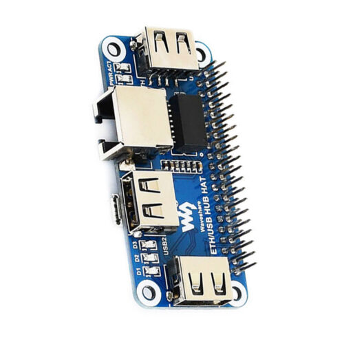 3x USB 2.0/1.1 Ethernet To RJ45 Hub Extension Board for Raspberry Pi Zero (W/WH) - Picture 1 of 12
