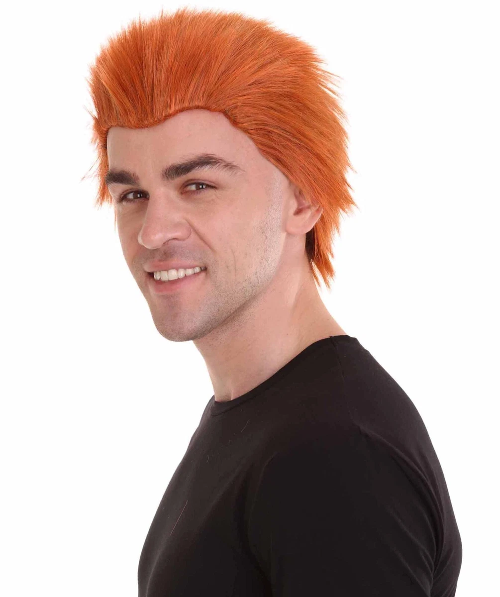 Mens 2024 orange wig